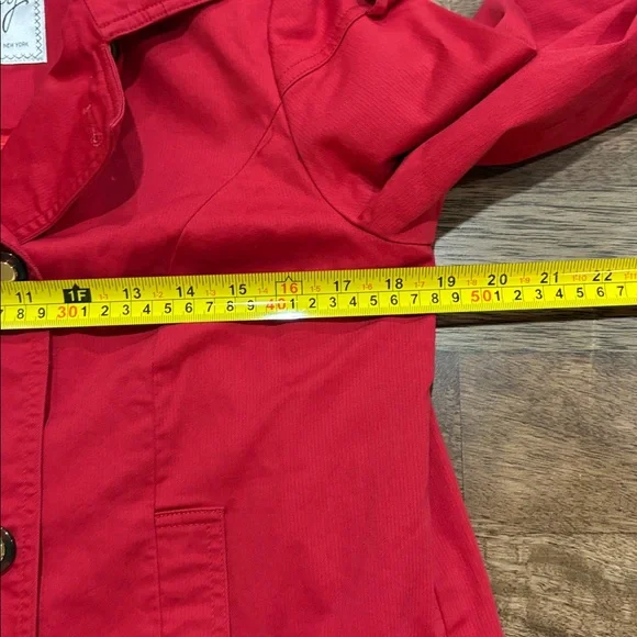 Milly of New York Jacket Women’s size 6 Red Spring jacket lightweight lined. - Picture 3 of 10